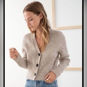 & Other Stories Button Cardigan - Oatmeal